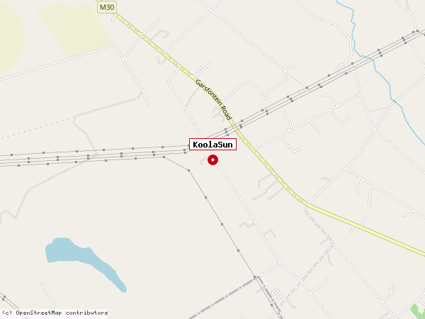 KoolaSun location map, Pretoria