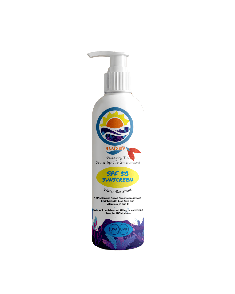 Kool-a-Sun Mineral SPF 50 WR80 500ml pump bottle