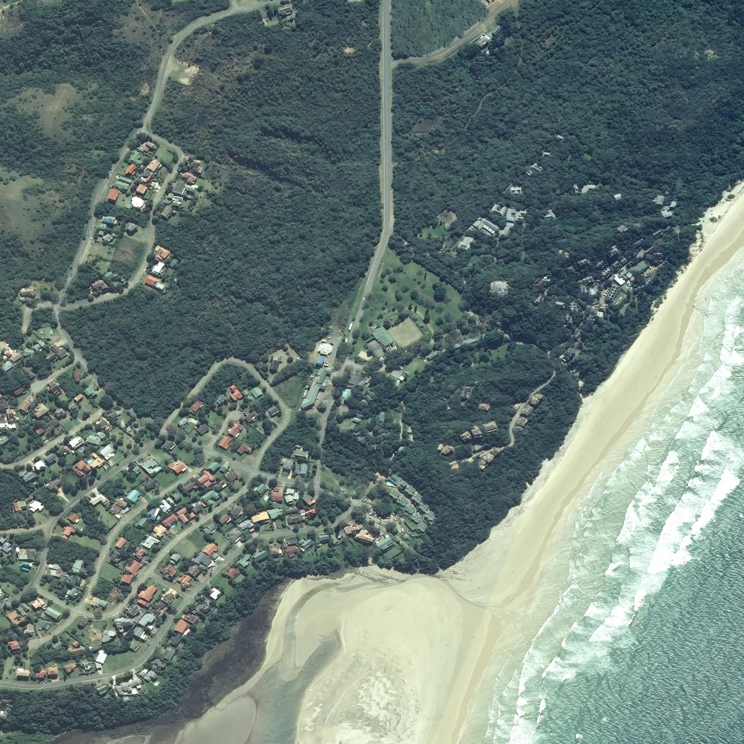 Crayonised aerial map of Cintsa