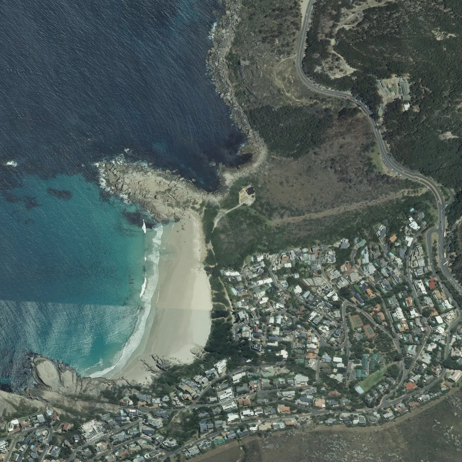 Crayonised aerial map of Llandudno