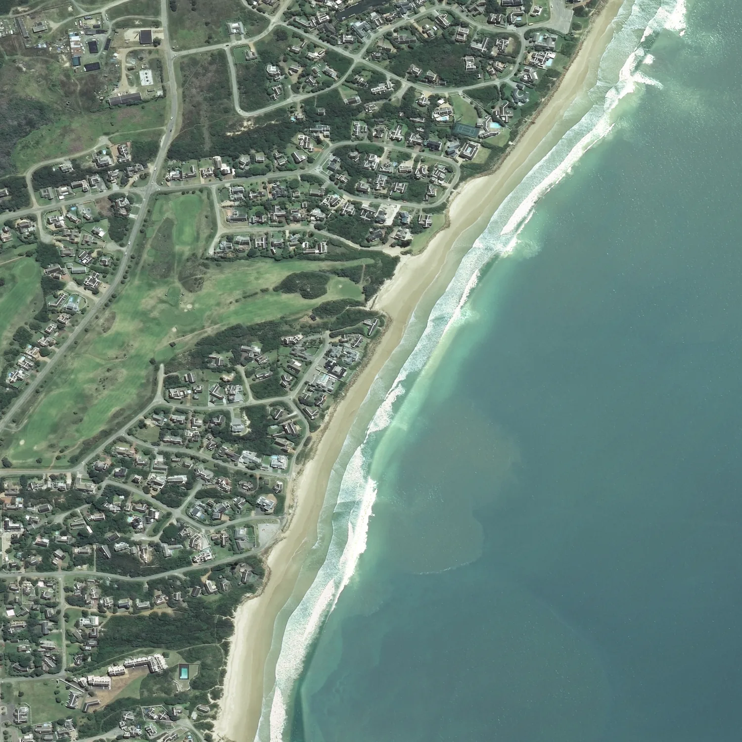 Crayonised aerial map of St Francis Bay