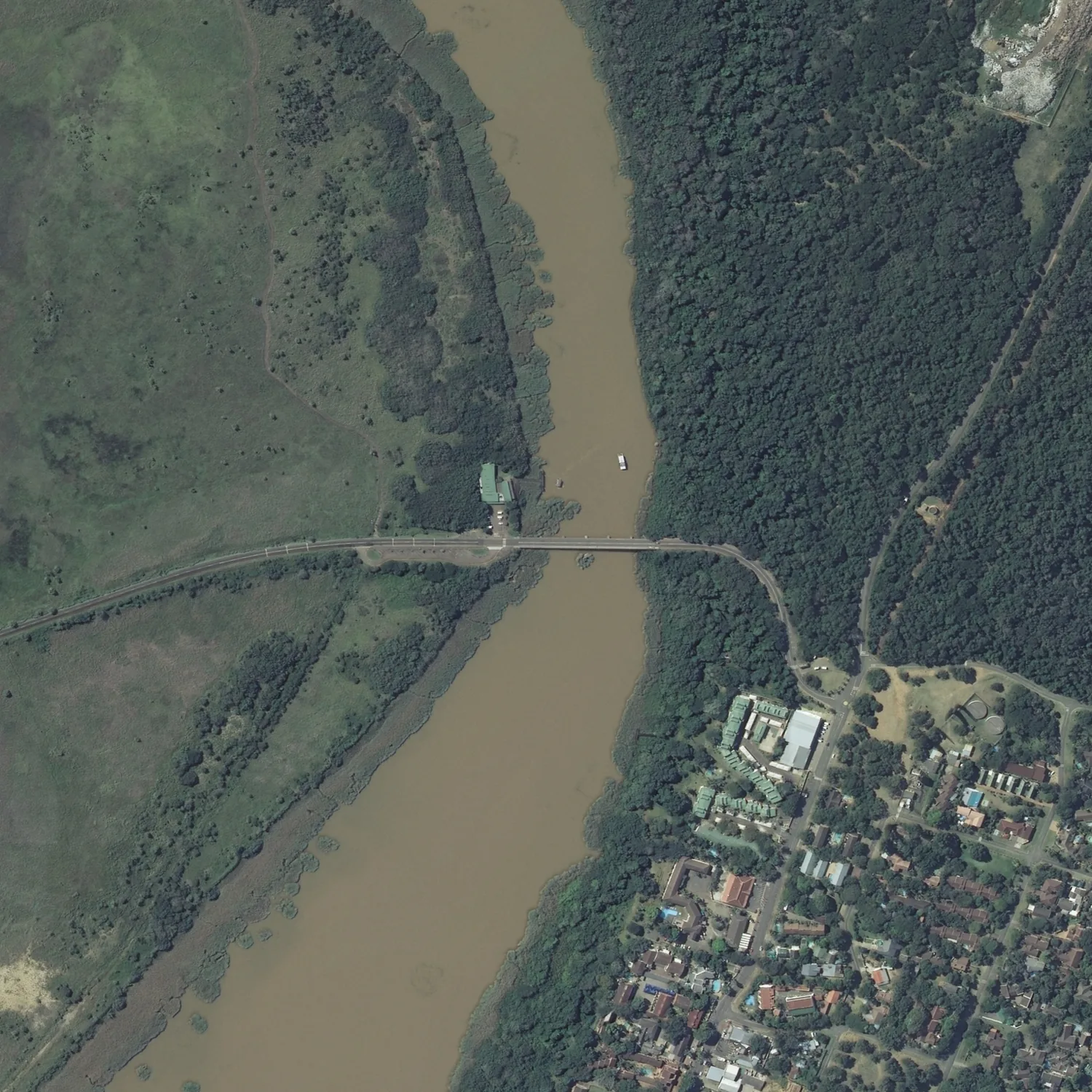 Crayonised aerial map of St Lucia