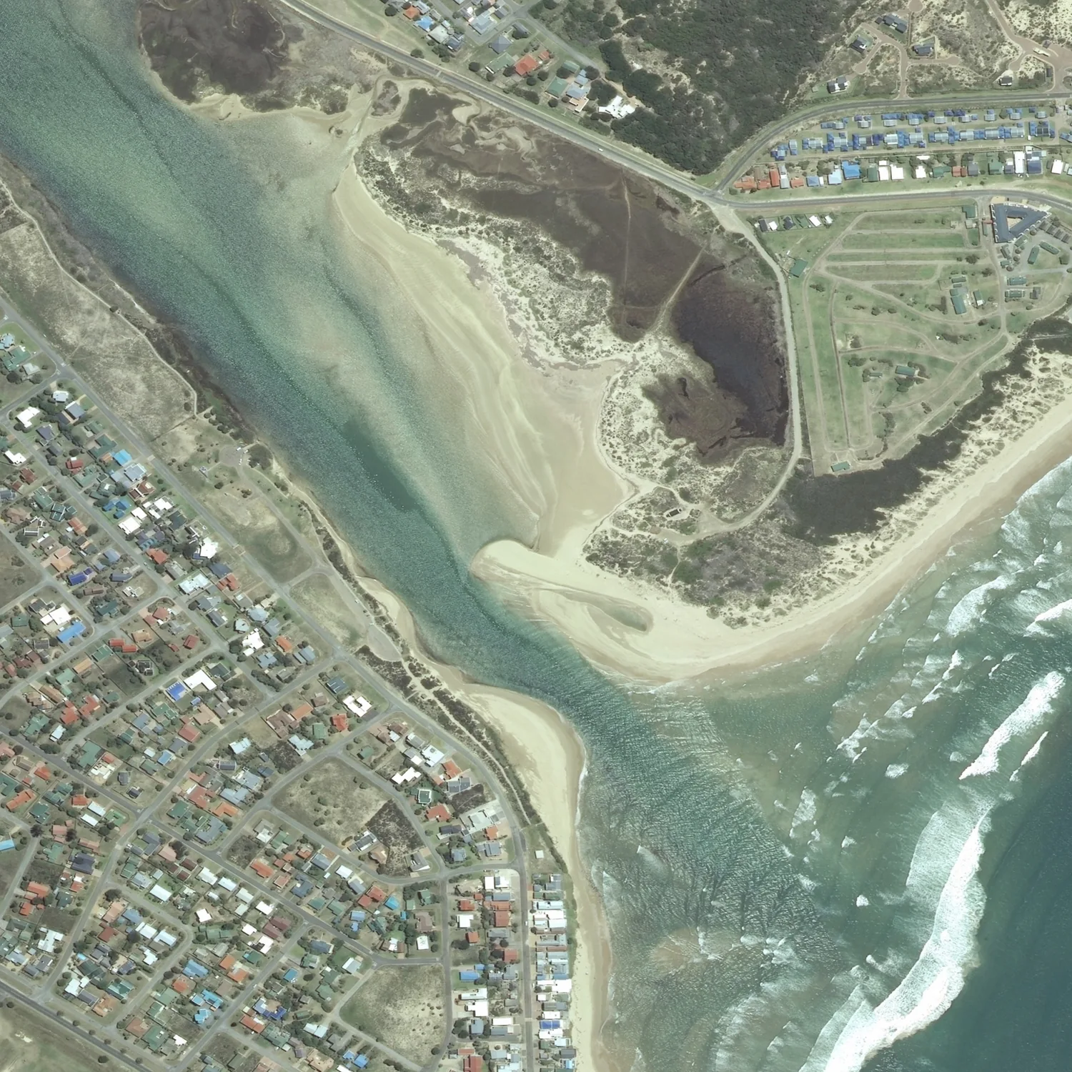 Crayonised aerial map of Still Bay