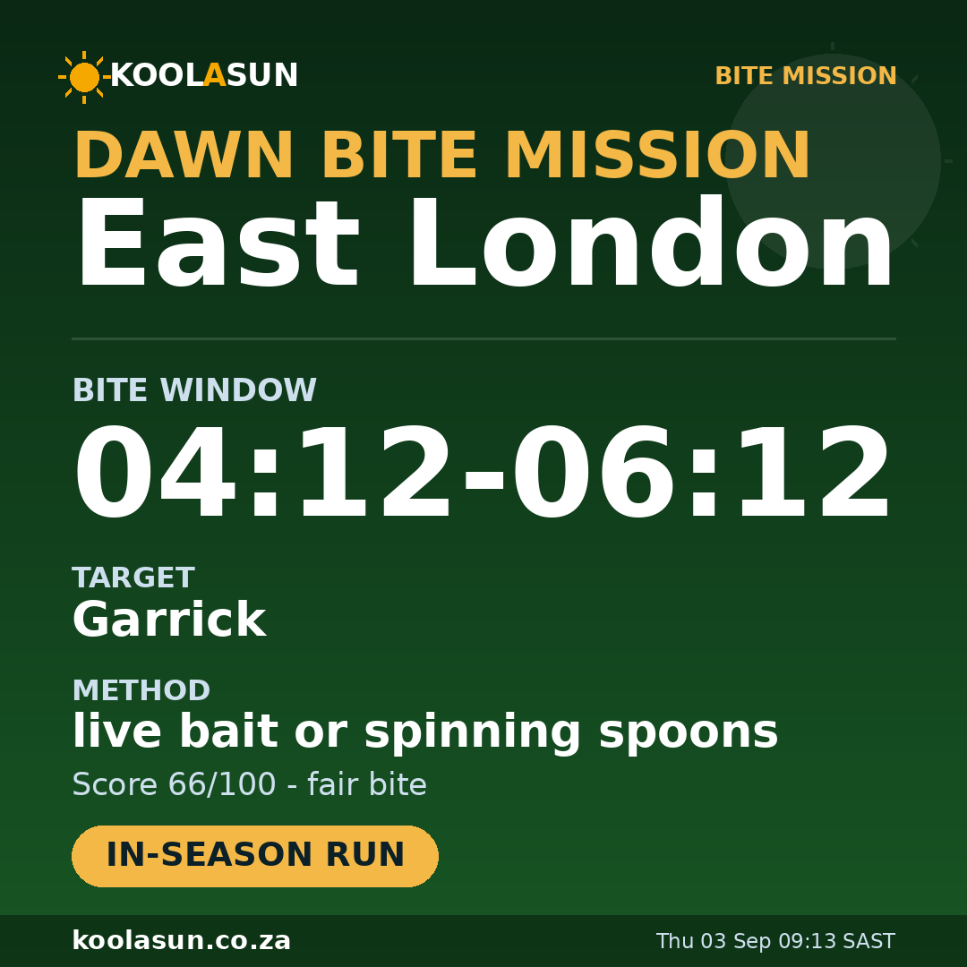 East London bite mission card