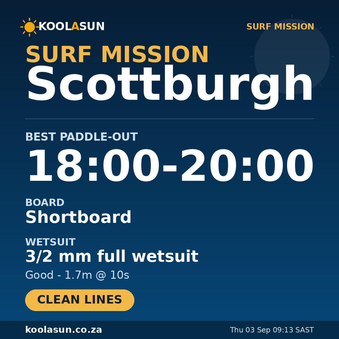 Scottburgh surf mission card