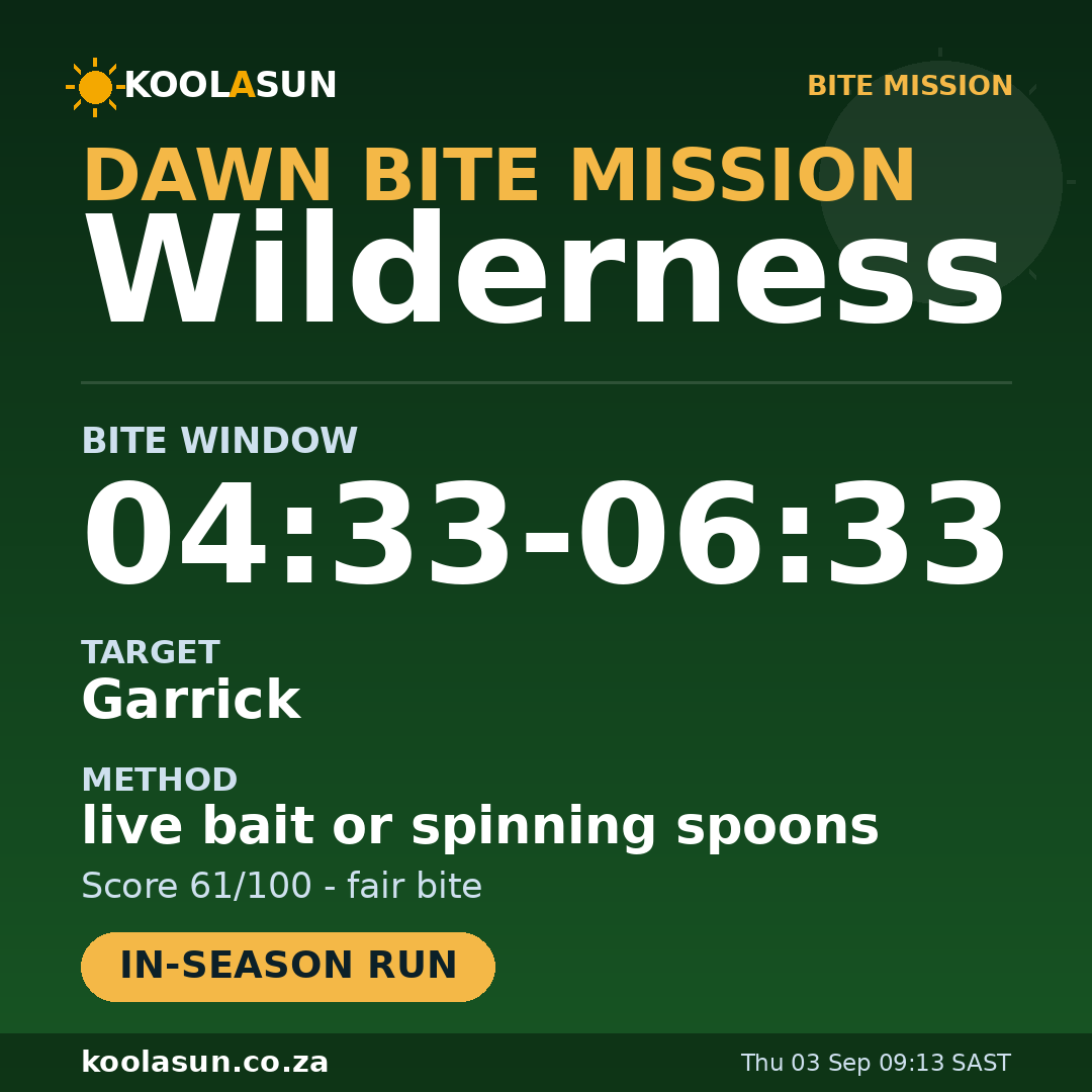 Wilderness bite mission card